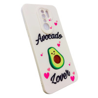 Чехол-накладка матовый силикон Akstore Print Avocado Xiaomi Redmi 9