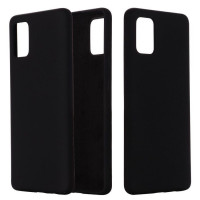 Чехол накладка Silicone Cover Soft Touch ОК Samsung A51 Черный