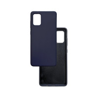 Чохол накладка Silicone Cover Soft Touch ВК Samsung A71 Темно-синій
