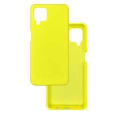 Чохол накладка Silicone Cover Soft Touch ВК Samsung A12 Жовтий