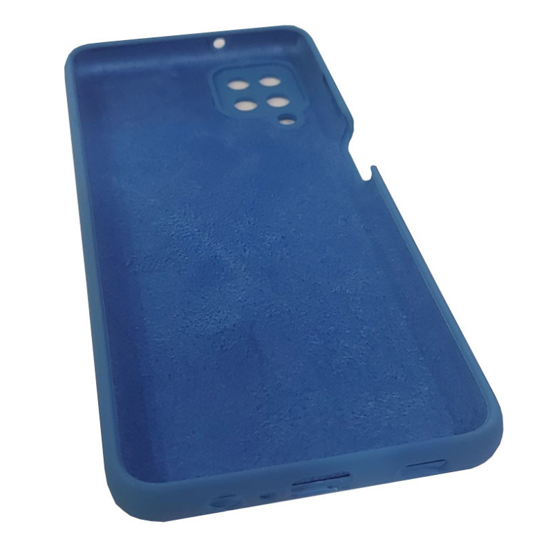 Чохол накладка Silicone Cover Soft Touch ЗК Samsung A12 Синій