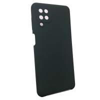 Чохол накладка Silicone Cover Soft Touch ЗК Samsung A12 Темно-зелений