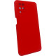 Чехол накладка Silicone Cover Soft Touch ЗК Samsung A12 Красный