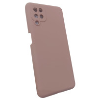 Чохол накладка Silicone Cover Soft Touch ЗК Samsung A12 Пудра