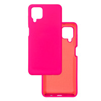 Чохол накладка Silicone Cover Soft Touch ВК Samsung A12 Фуксія
