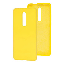 Чехол накладка Silicone Cover Soft Touch ОК Xiaomi Redmi K20 / 20 pro / Mi9t Желтый