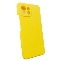 Чехол накладка Silicone Cover Soft Touch ЗК Xiaomi Mi 11 lite желтый