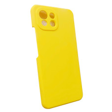 Чехол накладка Silicone Cover Soft Touch ЗК Xiaomi Mi 11 lite желтый