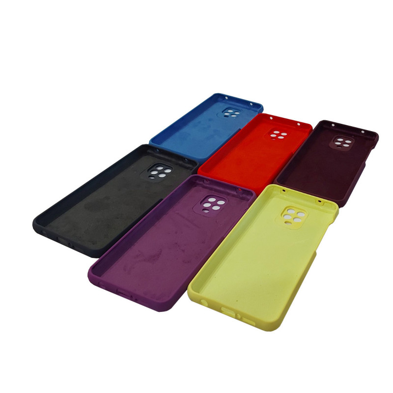 Чохол накладка Silicone Cover Soft Touch ЗК Xiaomi Redmi Note 9s/Pro/Max Фуксія