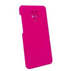 Чехол накладка Silicone Cover Soft Touch ЗК Xiaomi Redmi Note 9s/Pro/Max Фуксия