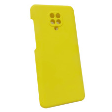 Чехол накладка Silicone Cover Soft Touch ЗК Xiaomi Redmi Note 9s/Pro/Max Желтый