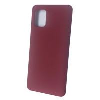 Чехол накладка Silicone Cover Soft Touch ОК Samsung A31 Бордовый