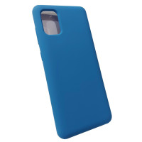 Чехол накладка Silicone Cover Soft Touch ОК Samsung A31 Синий