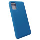 Чехол накладка Silicone Cover Soft Touch ОК Samsung A31 Синий