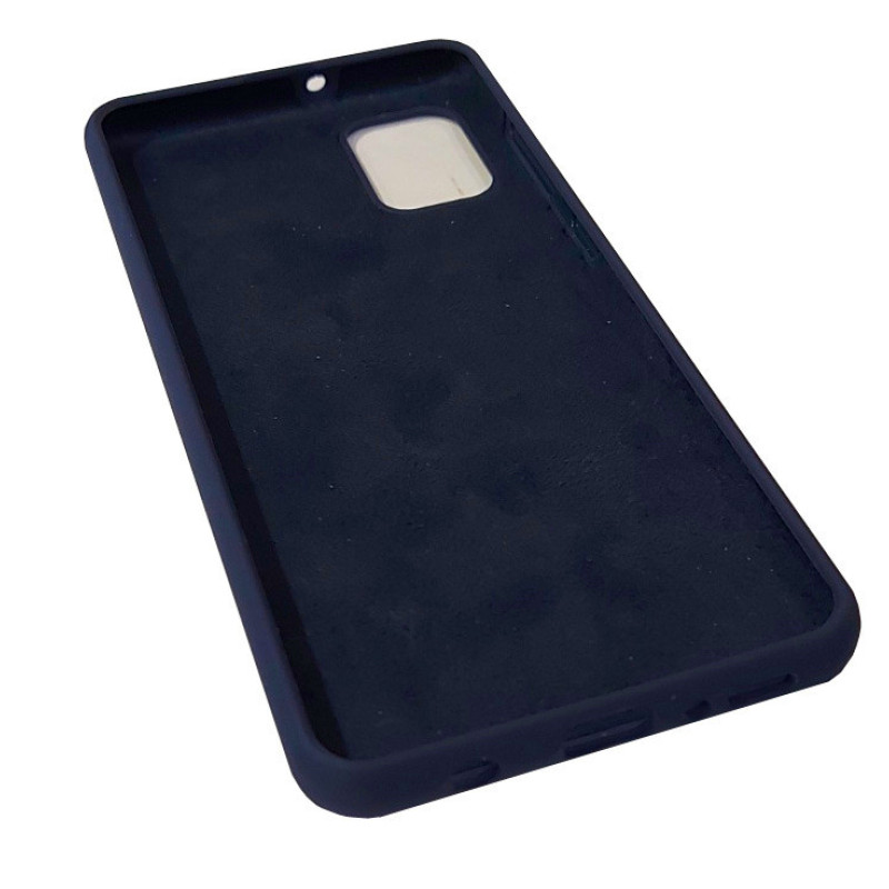 Чохол накладка Silicone Cover Soft Touch ВК Samsung A31 Темно-синій