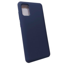 Чехол накладка Silicone Cover Soft Touch ОК Samsung A31 Темно-синий