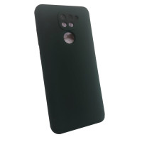 Чехол накладка Silicone Cover Soft Touch ЗК Xiaomi Redmi Note 9 Темно-зеленый