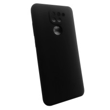 Чехол накладка Silicone Cover Soft Touch ЗК Xiaomi Redmi Note 9 Черный
