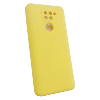 Чохол накладка Silicone Cover Soft Touch ЗК Xiaomi Redmi Note 9 Жовтий