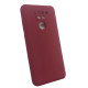 Чехол накладка Silicone Cover Soft Touch ЗК Xiaomi Redmi Note 9 Бордовый