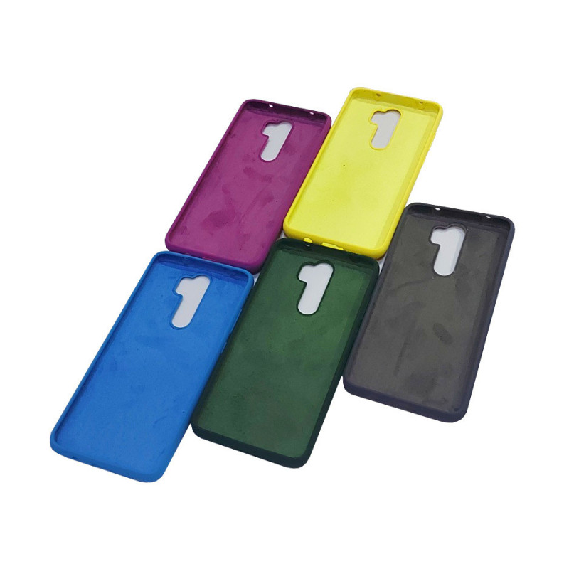 Чехол накладка Silicone Cover Soft Touch ОК Xiaomi Redmi Note 8 Pro Желтый