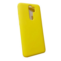 Чехол накладка Silicone Cover Soft Touch ОК Xiaomi Redmi Note 8 Pro Желтый