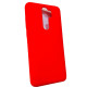 Чехол накладка Silicone Cover Soft Touch ОК Xiaomi Redmi Note 8 Pro Красный