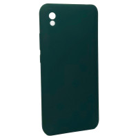 Чохол накладка Silicone Cover Soft Touch ЗК Xiaomi Redmi 9A / 9AT Темно-зелений