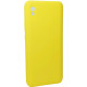 Чехол накладка Silicone Cover Soft Touch ЗК Xiaomi Redmi 9A / 9AT Желтый