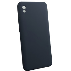 Чехол накладка Silicone Cover Soft Touch ЗК Xiaomi Redmi 9A / 9AT Темно-синий