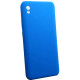 Чехол накладка Silicone Cover Soft Touch ЗК Xiaomi Redmi 9A / 9AT Синий