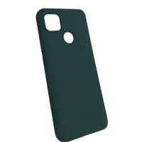 Чохол накладка Silicone Cover Soft Touch ВК Xiaomi Redmi 9С/10A Темно-зелений