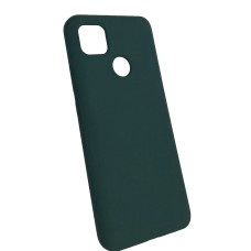 Чохол накладка Silicone Cover Soft Touch ВК Xiaomi Redmi 9С/10A Темно-зелений
