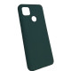 Чехол накладка Silicone Cover Soft Touch ОК Xiaomi Redmi 9С/10A Темно-зеленый