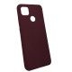 Чехол накладка Silicone Cover Soft Touch ОК Xiaomi Redmi 9С/10A Бордовый