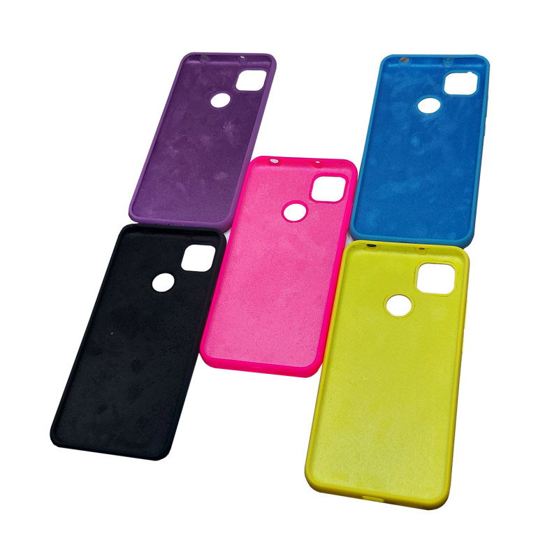 Чехол накладка Silicone Cover Soft Touch ОК Xiaomi Redmi 9С/10A Фуксия