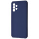 Чохол накладка Silicone Cover Soft Touch ЗК Samsung A32 Темно-синій