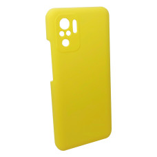 Чехол накладка Silicone Cover Soft Touch ЗК Xiaomi Redmi Note 10 (4G) / 10S / Poco M5s Желтый