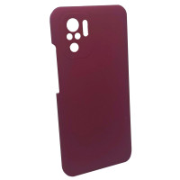Чехол накладка Silicone Cover Soft Touch ЗК Xiaomi Redmi Note 10 (4G) / 10S / Poco M5s Бордовый