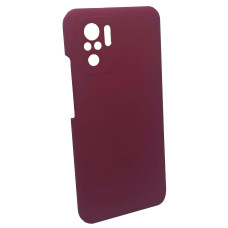 Чохол накладка Silicone Cover Soft Touch ЗК Xiaomi Redmi Note 10 (4G) / 10S / Poco M5s Бордовий