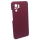 Чохол накладка Silicone Cover Soft Touch ЗК Xiaomi Redmi Note 10 (4G) / 10S / Poco M5s Бордовий