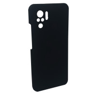 Чехол накладка Silicone Cover Soft Touch ЗК Xiaomi Redmi Note 10 (4G) / 10S / Poco M5s Черный