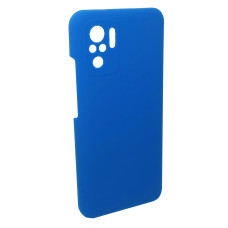 Чехол накладка Silicone Cover Soft Touch ЗК Xiaomi Redmi Note 10 (4G) / 10S / Poco M5s Синий