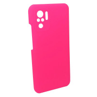 Чехол накладка Silicone Cover Soft Touch ЗК Xiaomi Redmi Note 10 (4G) / 10S / Poco M5s Фуксия