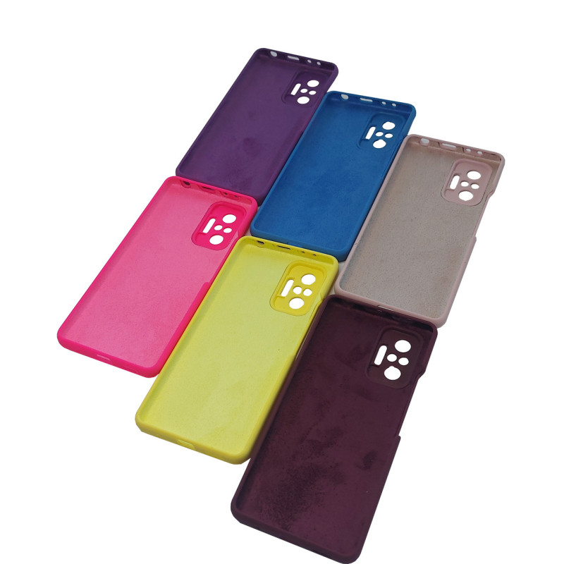 Чехол накладка Silicone Cover Soft Touch ЗК Xiaomi Redmi Note 10 Pro / Max  Бордовый