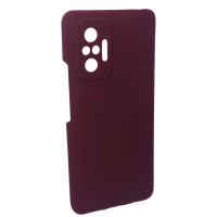 Чехол накладка Silicone Cover Soft Touch ЗК Xiaomi Redmi Note 10 Pro / Max  Бордовый