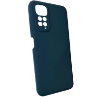 Чохол накладка Silicone Cover Soft Touch ЗК Xiaomi Redmi Note 11 / Note 11s 4G Темно-синій