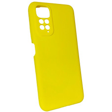 Чехол накладка Silicone Cover Soft Touch ЗК Xiaomi Redmi Note 11 / Note 11s 4G Желтый