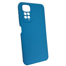 Чехол накладка Silicone Cover Soft Touch ЗК Xiaomi Redmi Note 11 / Note 11s 4G Синий