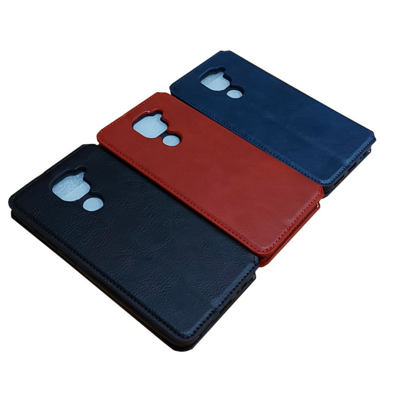 Чехол книжка кожаный Cubic Xiaomi Redmi Note 9 Черный